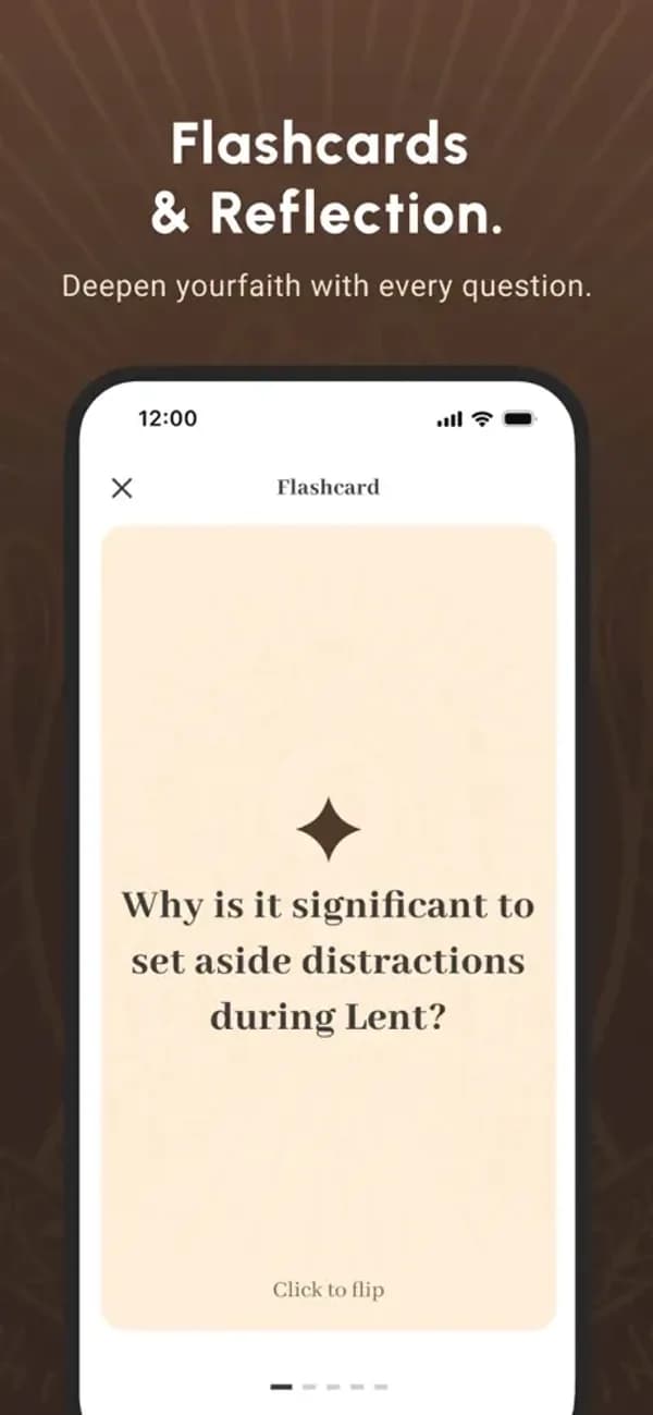 Bible Note marketing screen for flashcards and reflection