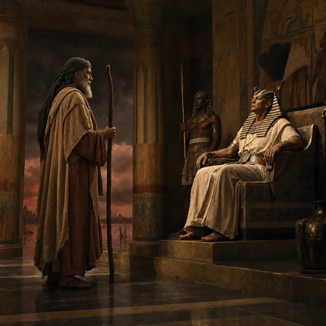 Moses Confronts Pharaoh