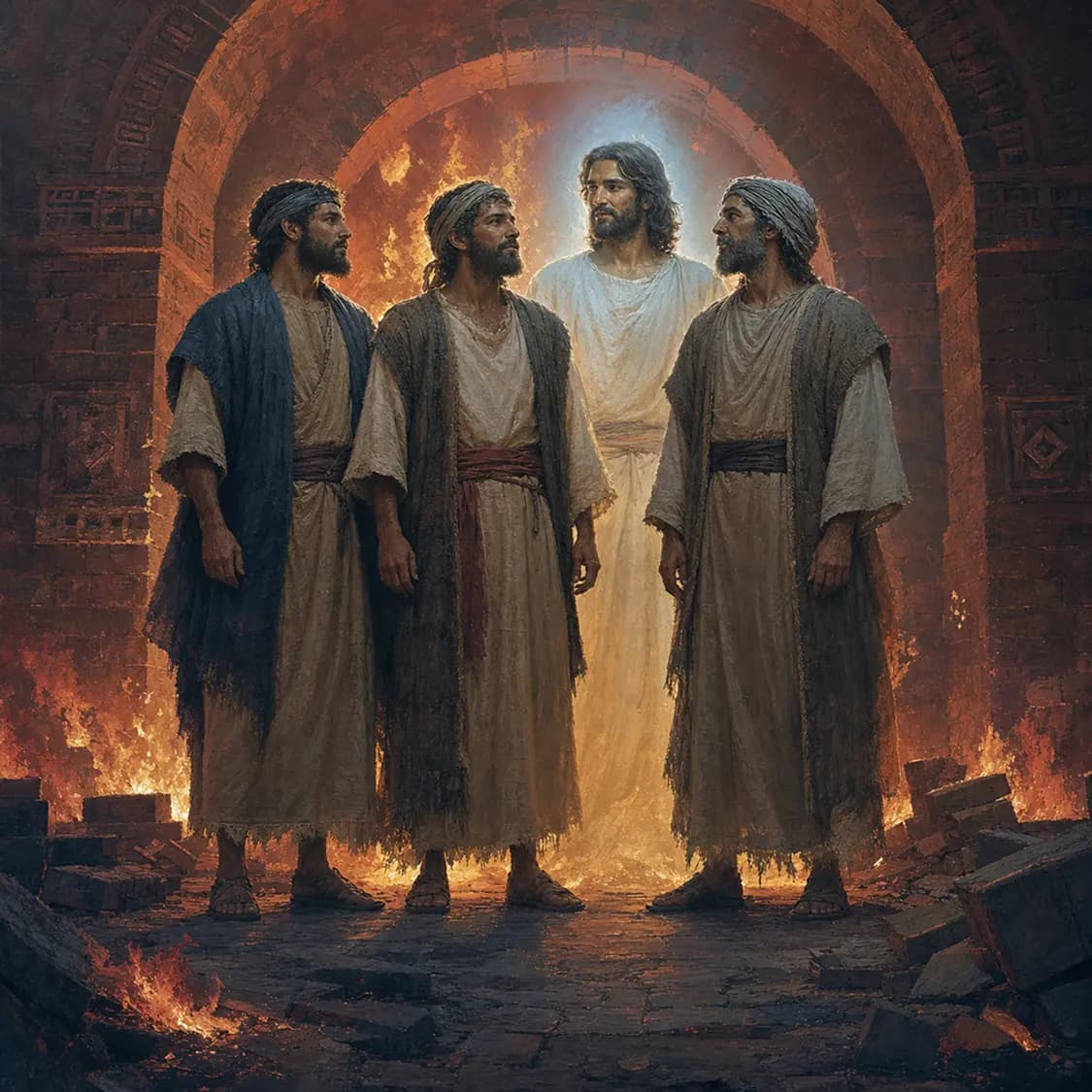 Three Friends in the Fiery Furnace