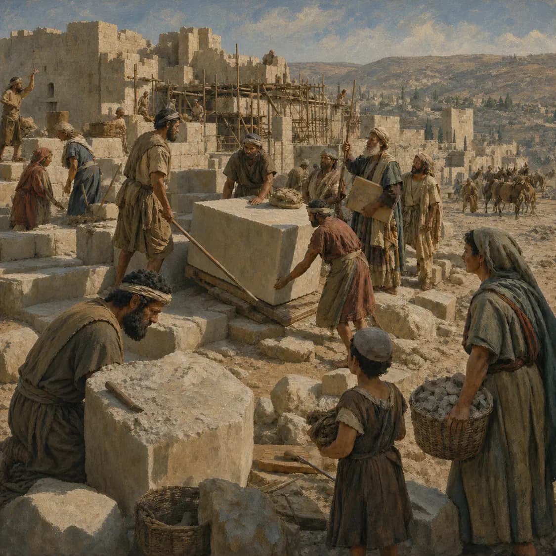The Exiles Return and Rebuild the Temple