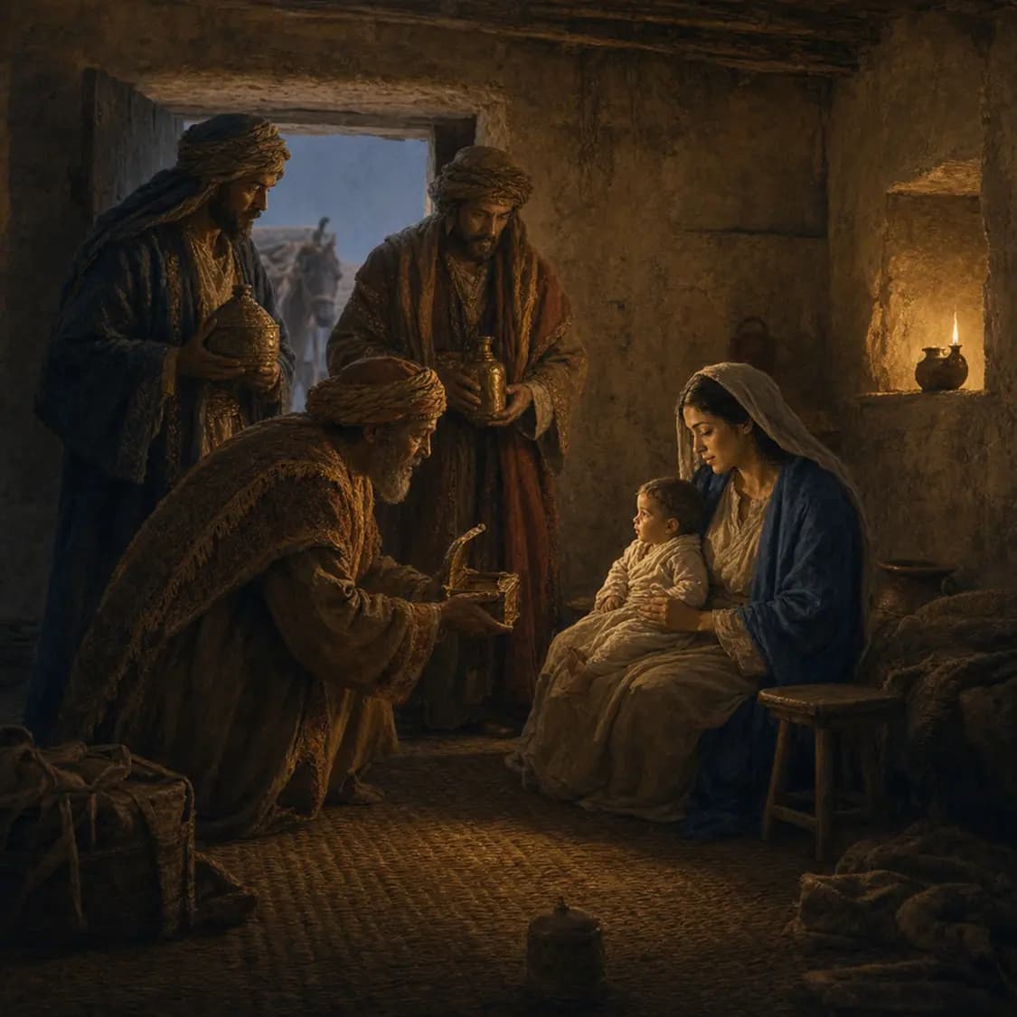 The Wise Men Visit Jesus
