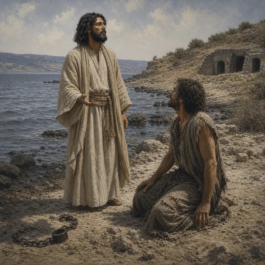 Jesus Frees a Man in the Gerasenes