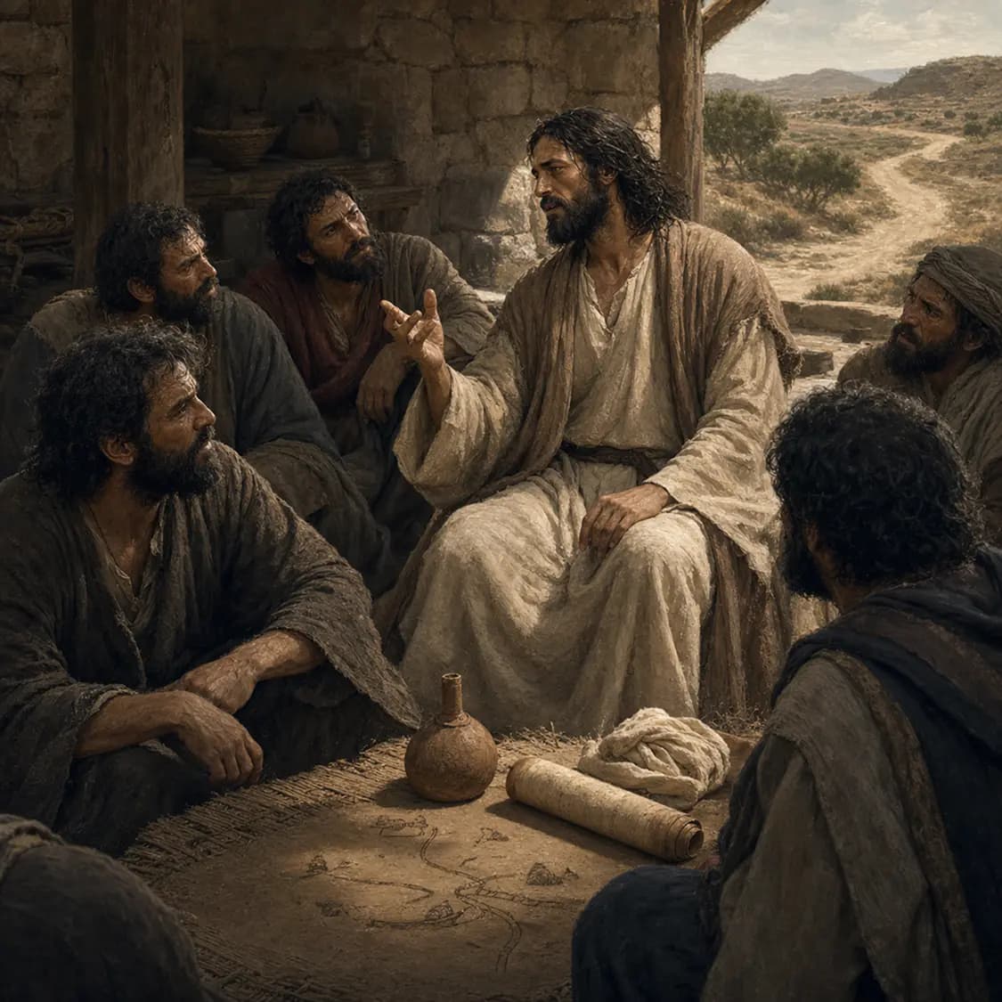 Jesus Teaches His Disciples to Pray