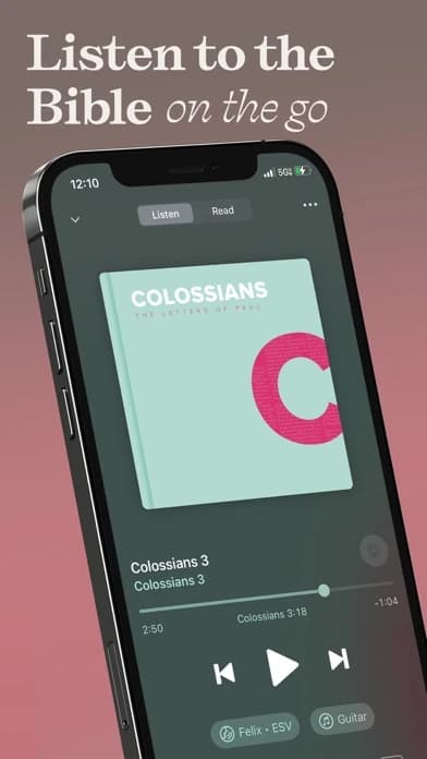 Official US iOS App Store screenshot for Dwell: Audio Bible