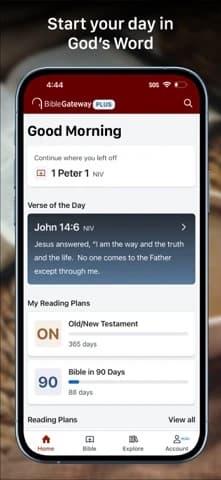 Official US iOS App Store screenshot for Bible Gateway