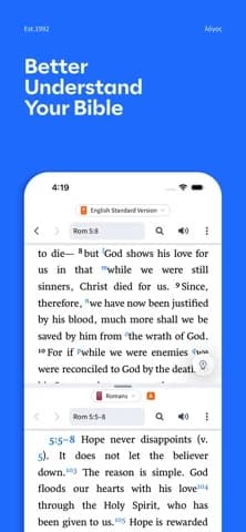 Official US iOS App Store image for Logos Bible