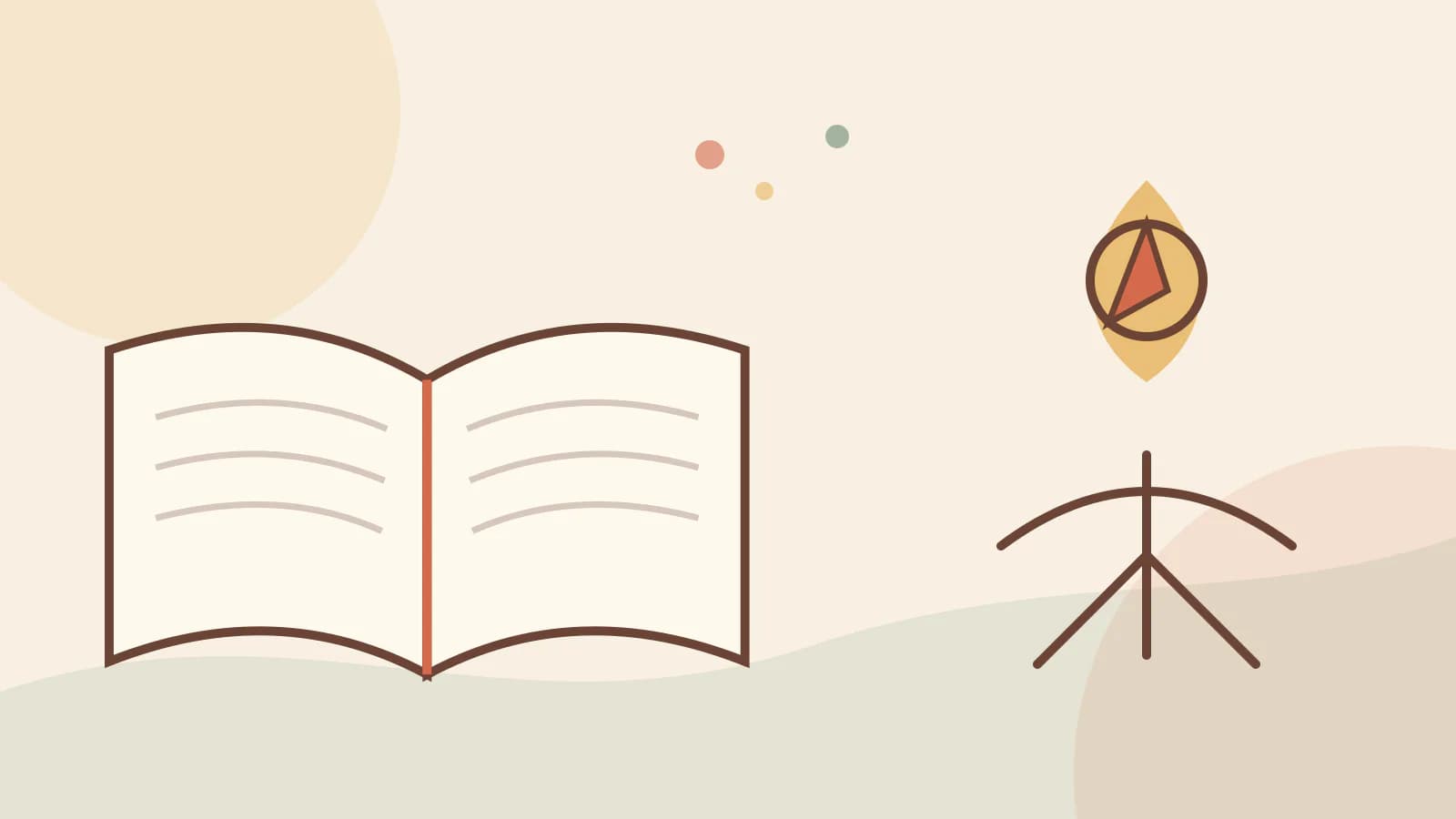 An open Bible beside a compass for exploring lesser-known Bible stories