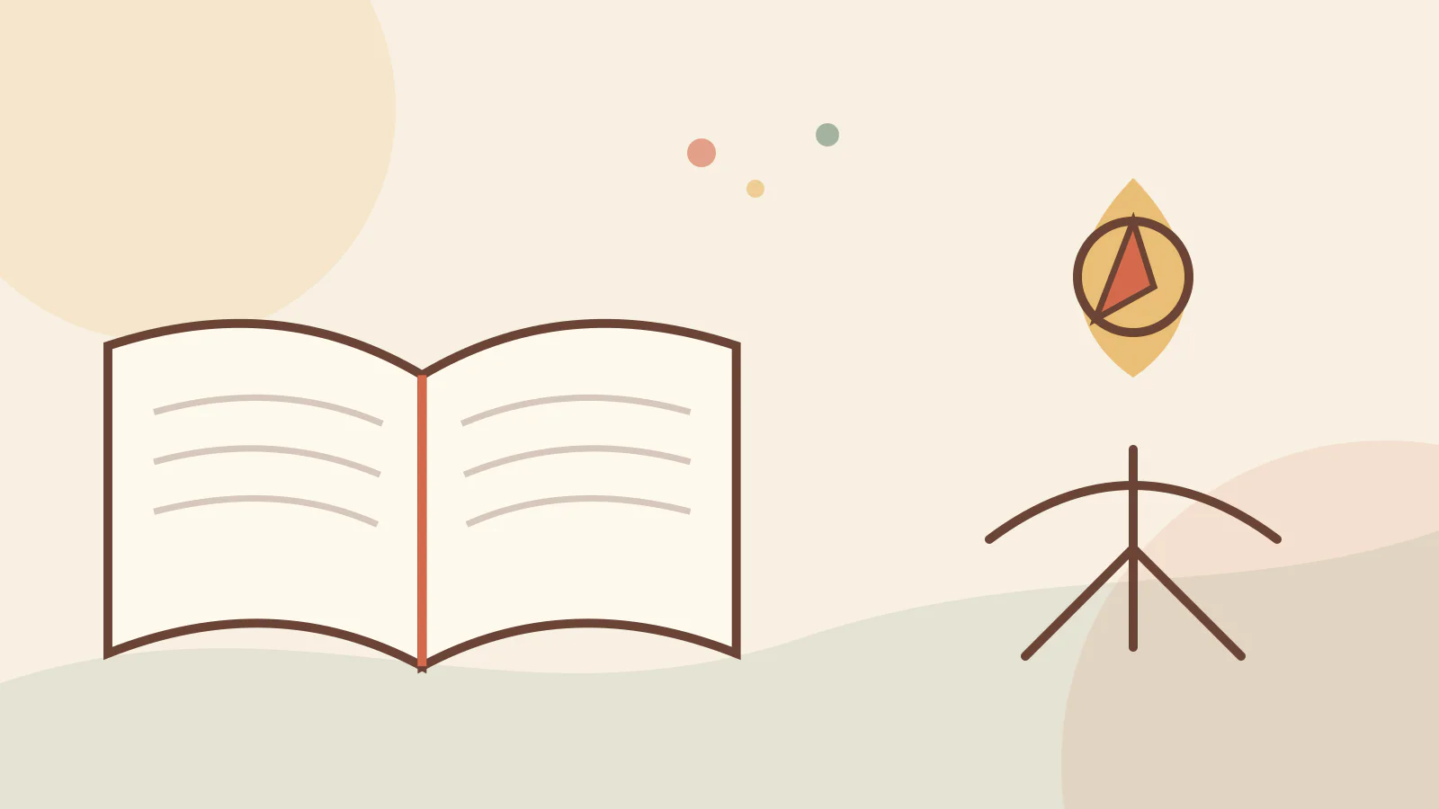 An open Bible beside a compass for exploring lesser-known Bible stories
